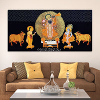 Divine Shrinathji Pichwai Art Canvas wall Painting