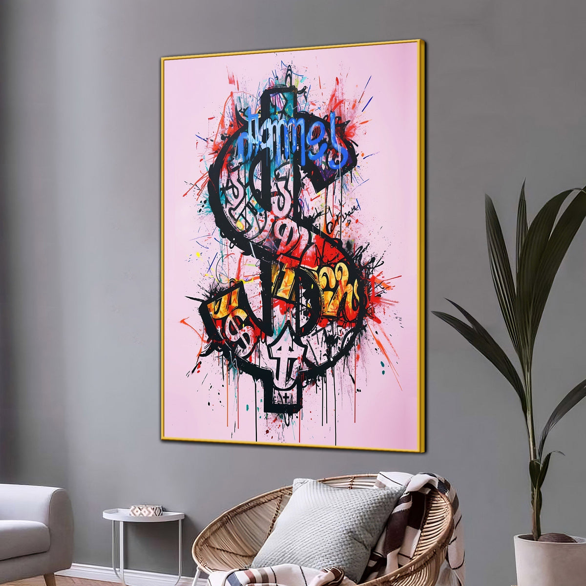 Dollar Of Richie Cotton Canvas Wall Painting