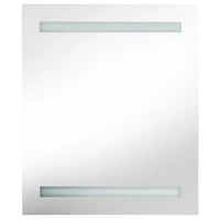 Dual LED Strip Design Bathroom Mirror Cabinet