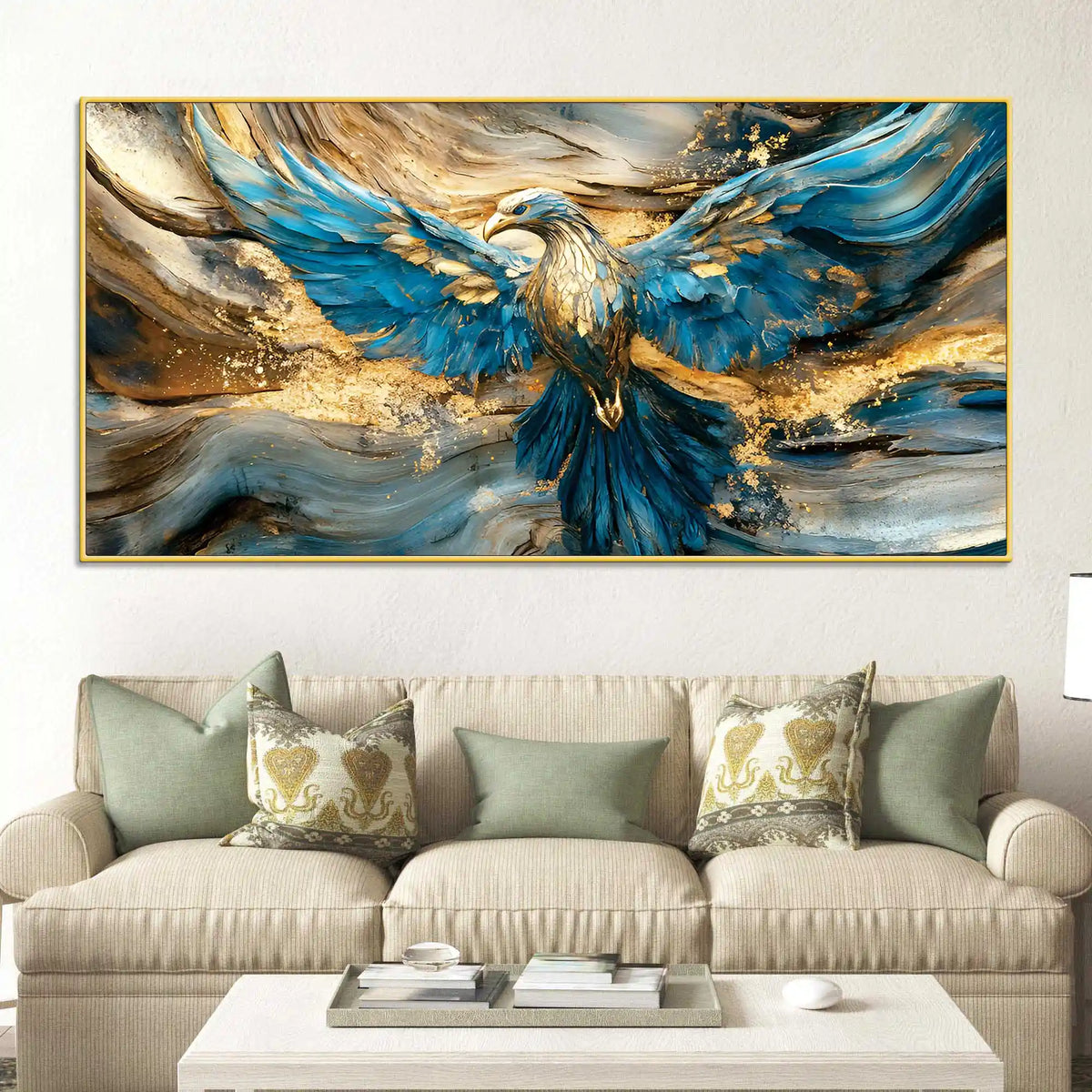 Eagle Abstract Canvas Wall Painting for Luxury Living Room Décor