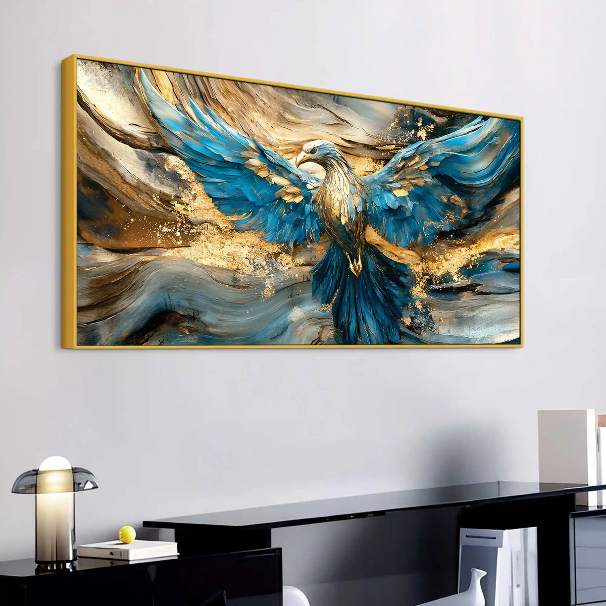 Eagle Abstract Canvas Wall Painting for Luxury Living Room Décor
