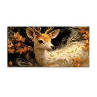 Elegant Abstract Deer Canvas Wall Luxury Painting for Bedroom Decor