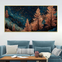 Elegant Abstract Nature Canvas Painting for Living Room