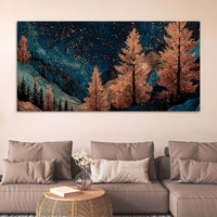 Elegant Abstract Nature Canvas Painting for Living Room
