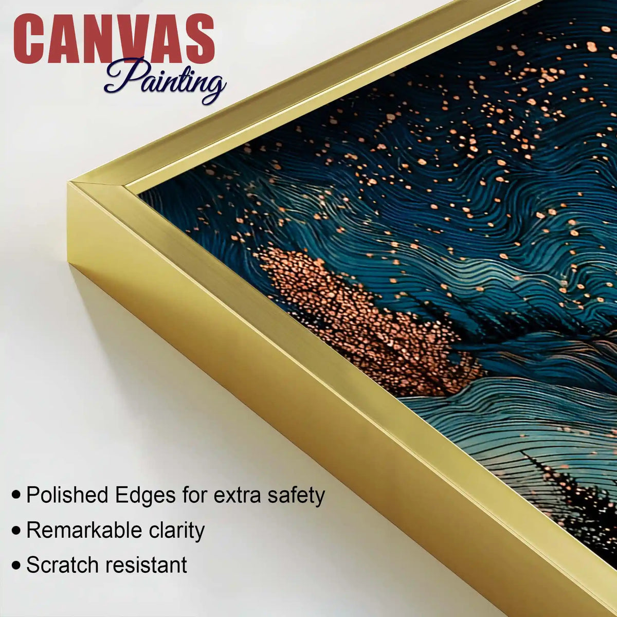 Elegant Abstract Nature Canvas Painting for Living Room