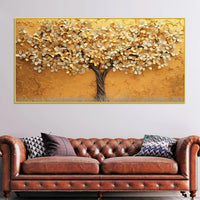 Elegant Abstract Tree Canvas Wall Art Painting for Bedroom & Living Room