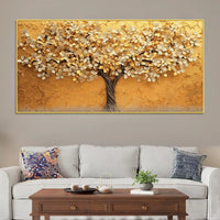 Elegant Abstract Tree Canvas Wall Art Painting for Bedroom & Living Room