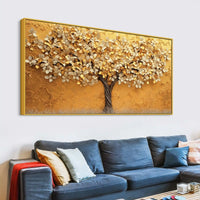 Elegant Abstract Tree Canvas Wall Art Painting for Bedroom & Living Room