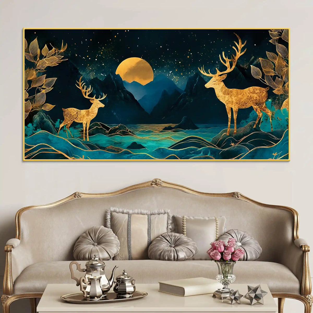 Elegant Abstract Wall Decor Canvas Painting for Modern Home