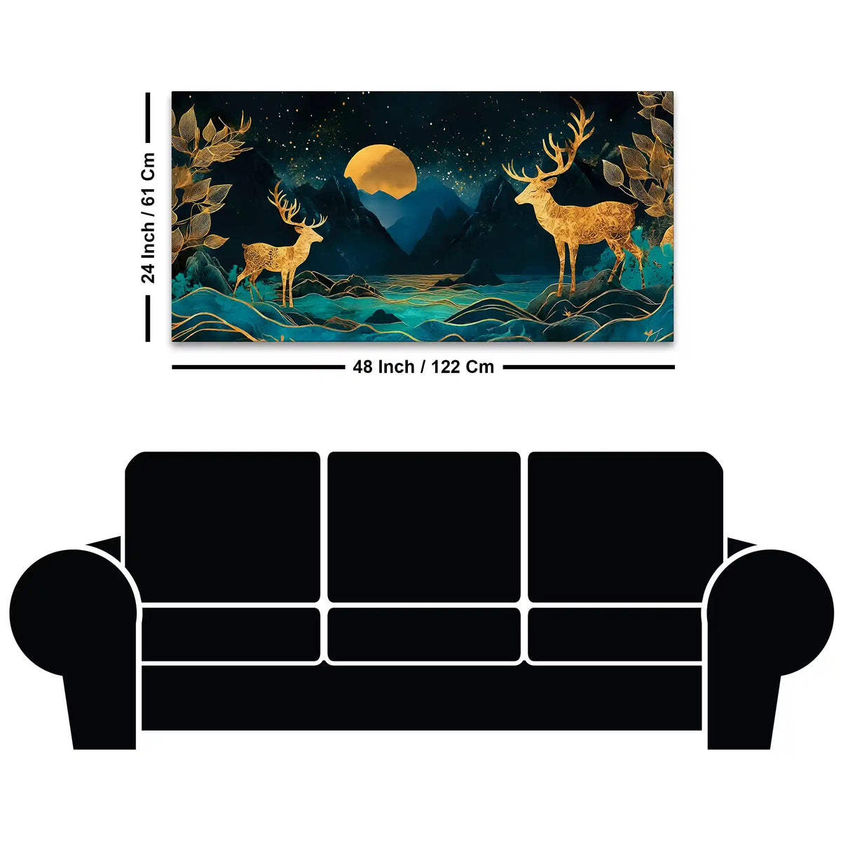 Elegant Abstract Wall Decor Canvas Painting for Modern Home