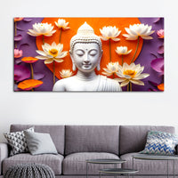 Elegant Buddha Canvas Modern Painting for Décor