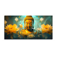 Elegant Buddha Canvas Painting for Calm Home Interiors