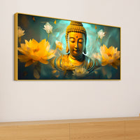 Elegant Buddha Canvas Painting for Calm Home Interiors