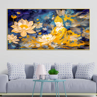 Elegant Buddha Canvas Painting for Modern Living Room Décor