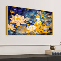 Elegant Buddha Canvas Painting for Modern Living Room Décor
