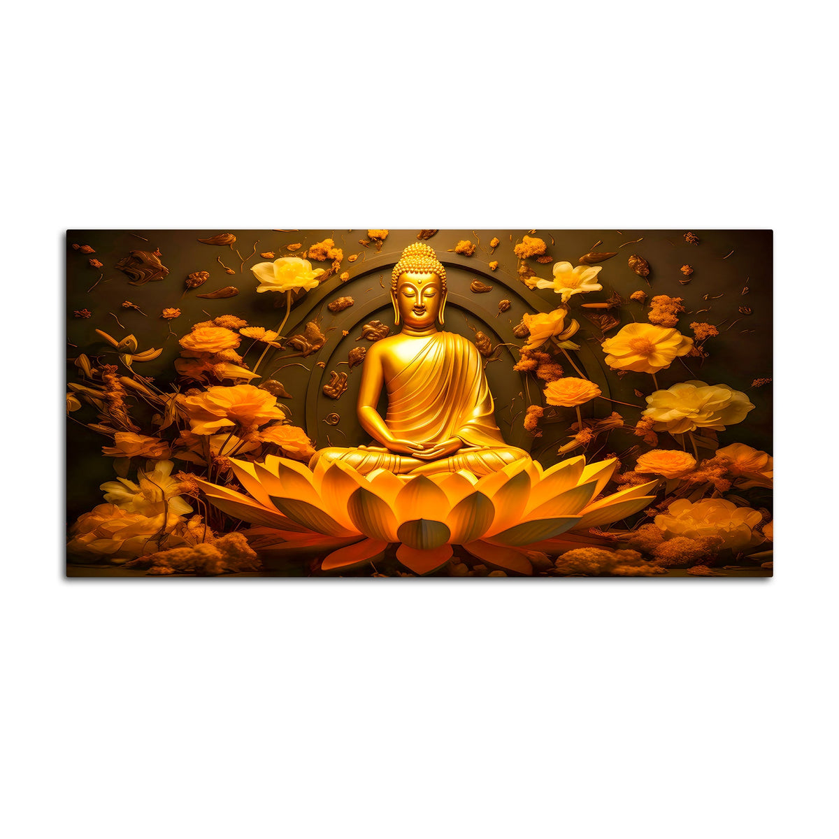 Elegant Buddha Canvas Painting for Wall Decoration