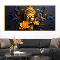 Elegant Buddha Lotus Canvas Painting for Modern Homes