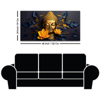 Elegant Buddha Lotus Canvas Painting for Modern Homes