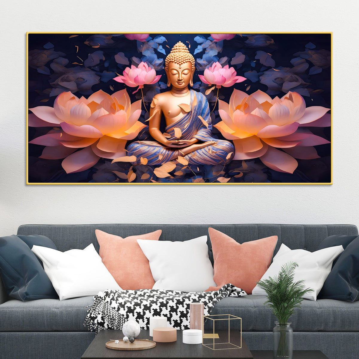 Elegant Buddha Wall Painting for Premium Home Decoration