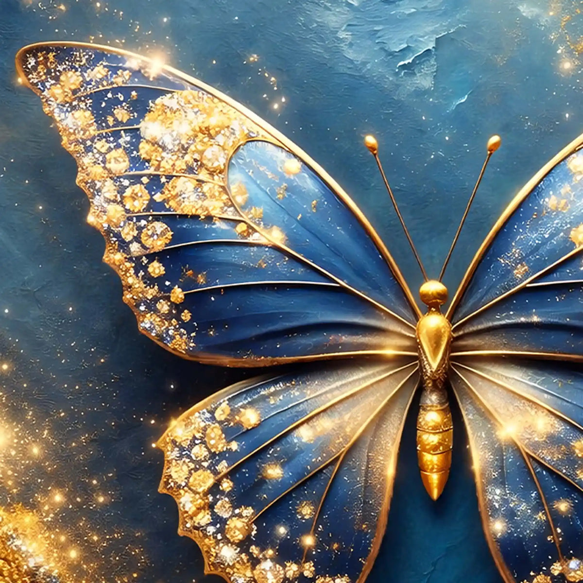 Elegant Butterfly Artwork Crystal Glass Wall Painting for Home Decoration