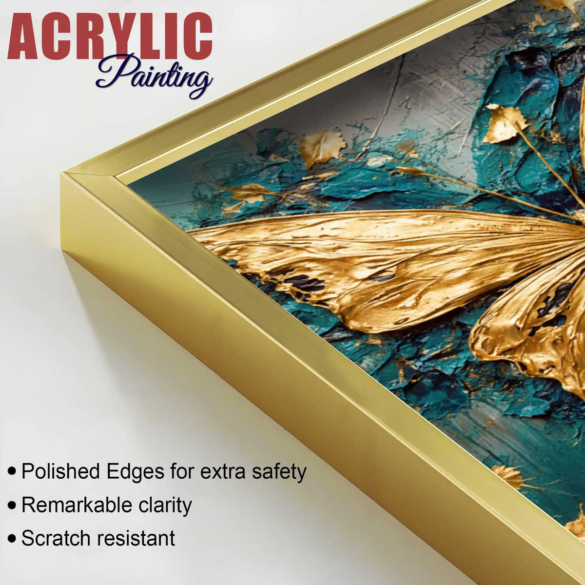 Elegant Butterfly Fantasy Acrylic Painting Set of 3