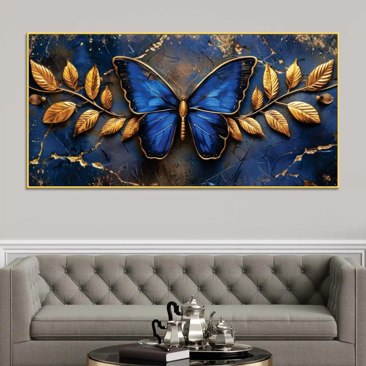 Elegant Butterfly Wall Decor Canvas Painting