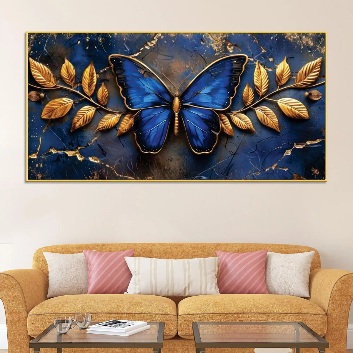 Elegant Butterfly Wall Decor Canvas Painting