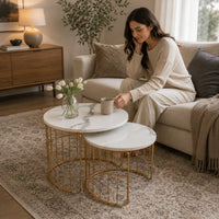 Elegant Coffee Tables Set of 2