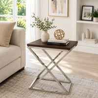 Elegant Cross Leg Side Table for Home