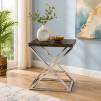 Elegant Cross Leg Side Table for Home