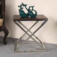 Elegant Cross Leg Side Table for Home