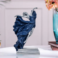 Elegant Dancing Girl Statue Table Decoration Showpiece