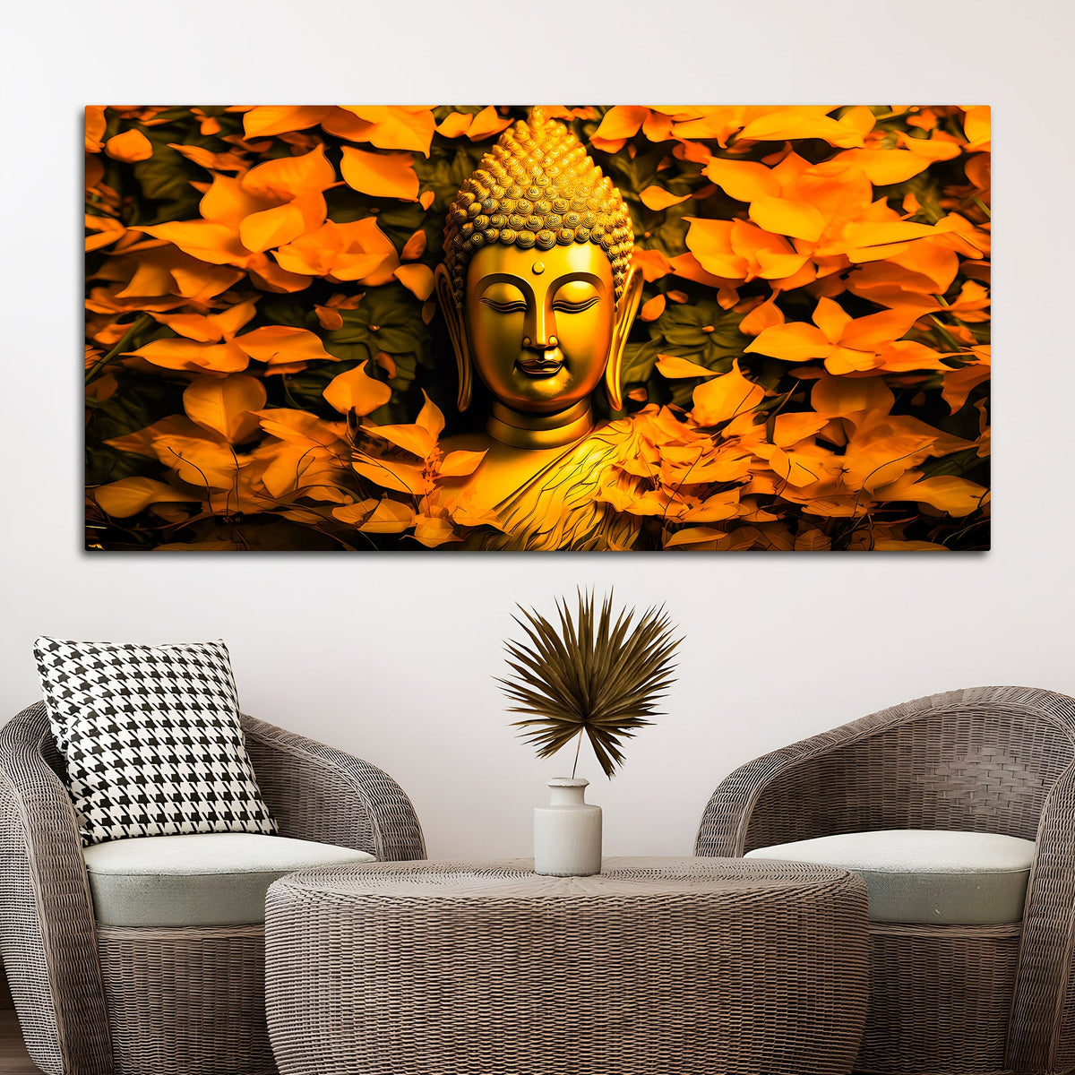Elegant Divine Buddha Canvas Wall Décor Painting
