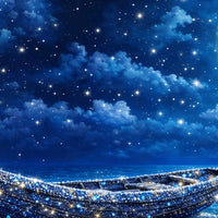 Elegant Dreamy Moonlight Artwork Crystal Glass Wall Painting for Home Decoration