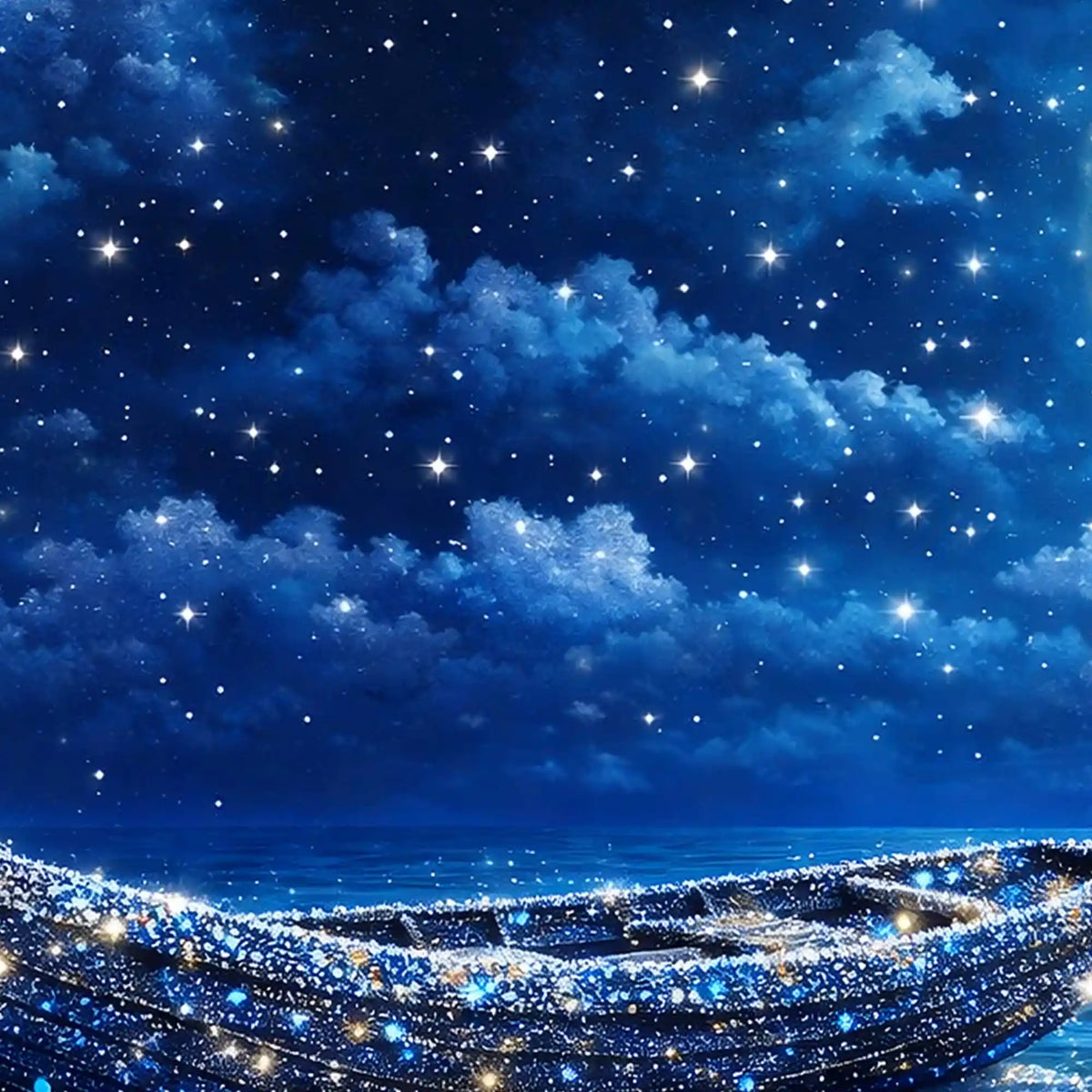Elegant Dreamy Moonlight Artwork Crystal Glass Wall Painting for Home Decoration