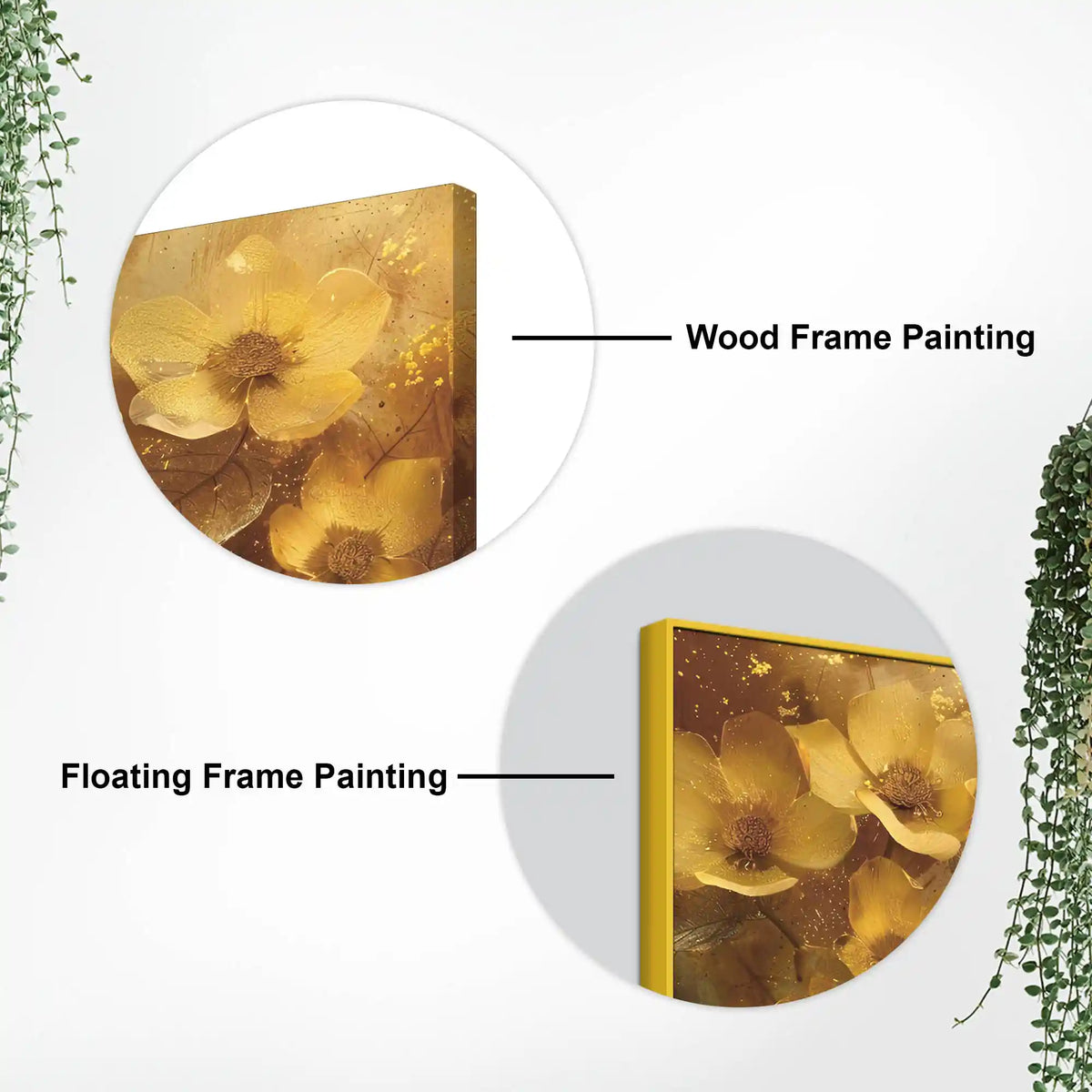 Elegant Floral Canvas Wall Art Modern Abstract Painting for Luxury Home Decor