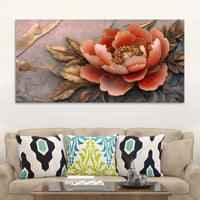 Elegant Floral Wall Art Canvas Painting for Modern Home Interiors