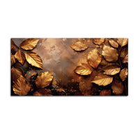Elegant Gold Leaf Wall Art Canvas Painting for Luxury Décor