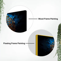 Elegant Golden Tree Wall Art Canvas Painting