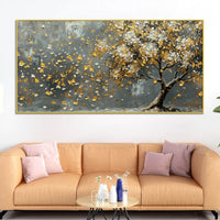 Elegant Leaves Tree Canvas Wall Art Abstract Home Decor Painting