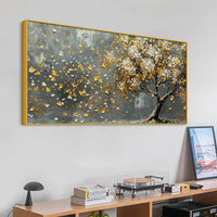 Elegant Leaves Tree Canvas Wall Art Abstract Home Decor Painting