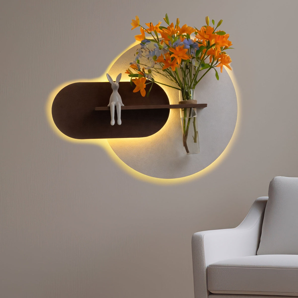Elegant LED Wall Mounted Decor for Bedroom and Living Room