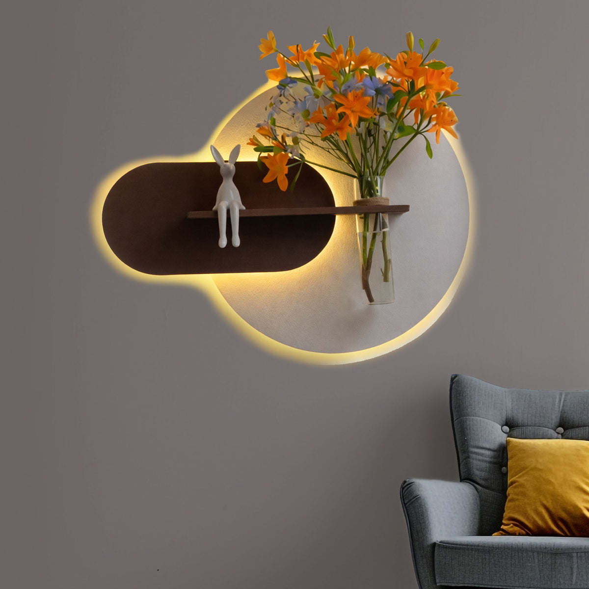 Elegant LED Wall Mounted Decor for Bedroom and Living Room