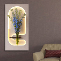 Elegant LED Wall Panel with Floral Holder