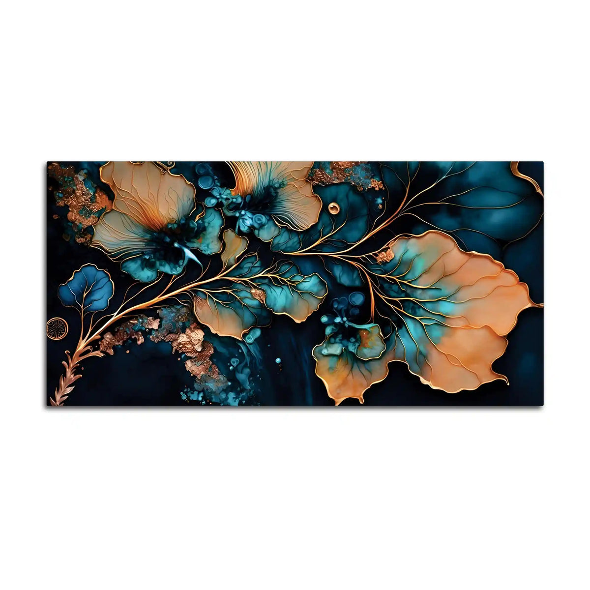 Elegant Luxury Abstract Flower Canvas Wall Painting