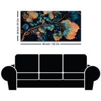 Elegant Luxury Abstract Flower Canvas Wall Painting