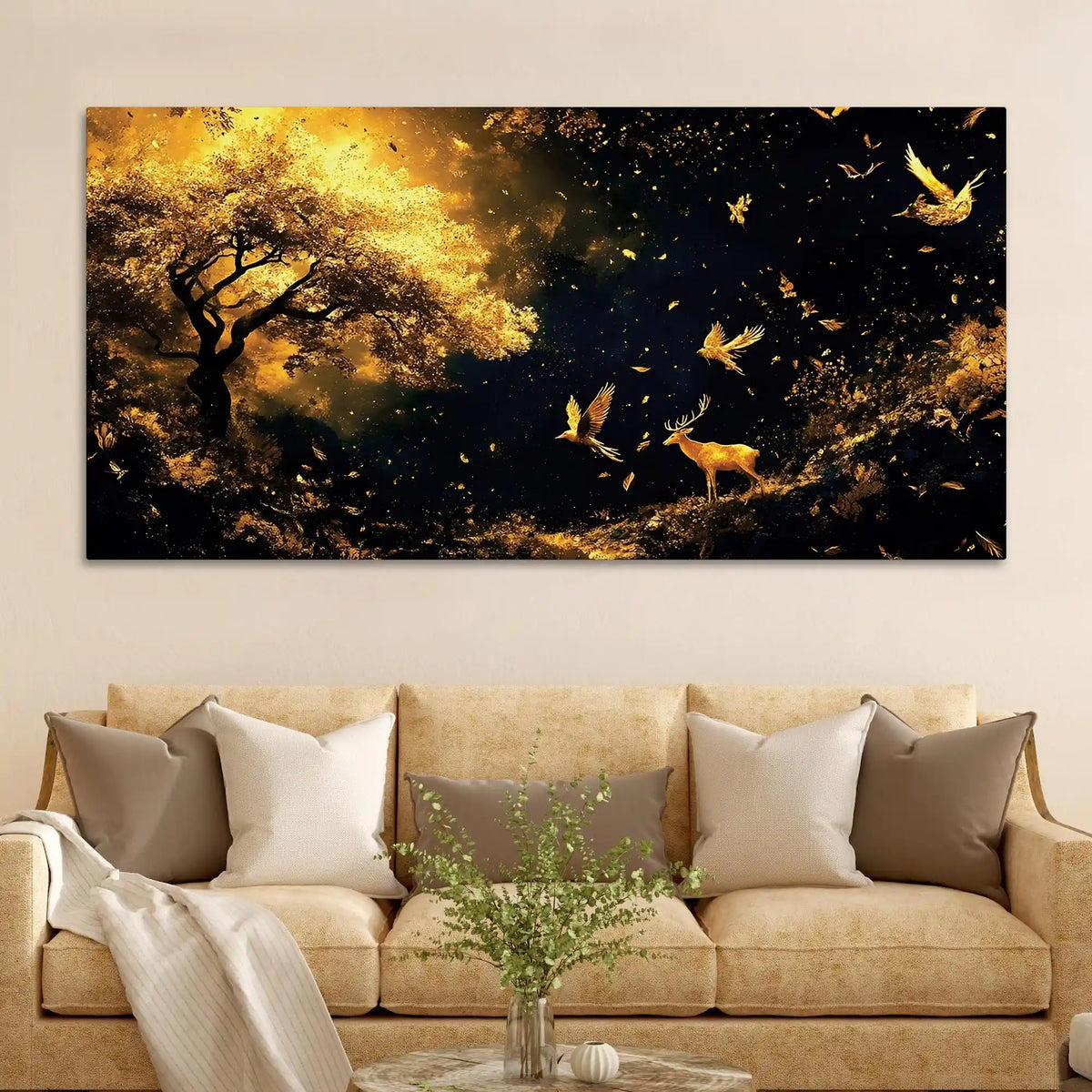 Elegant Luxury Abstract Wall Art Canvas Painting for Home Decoration