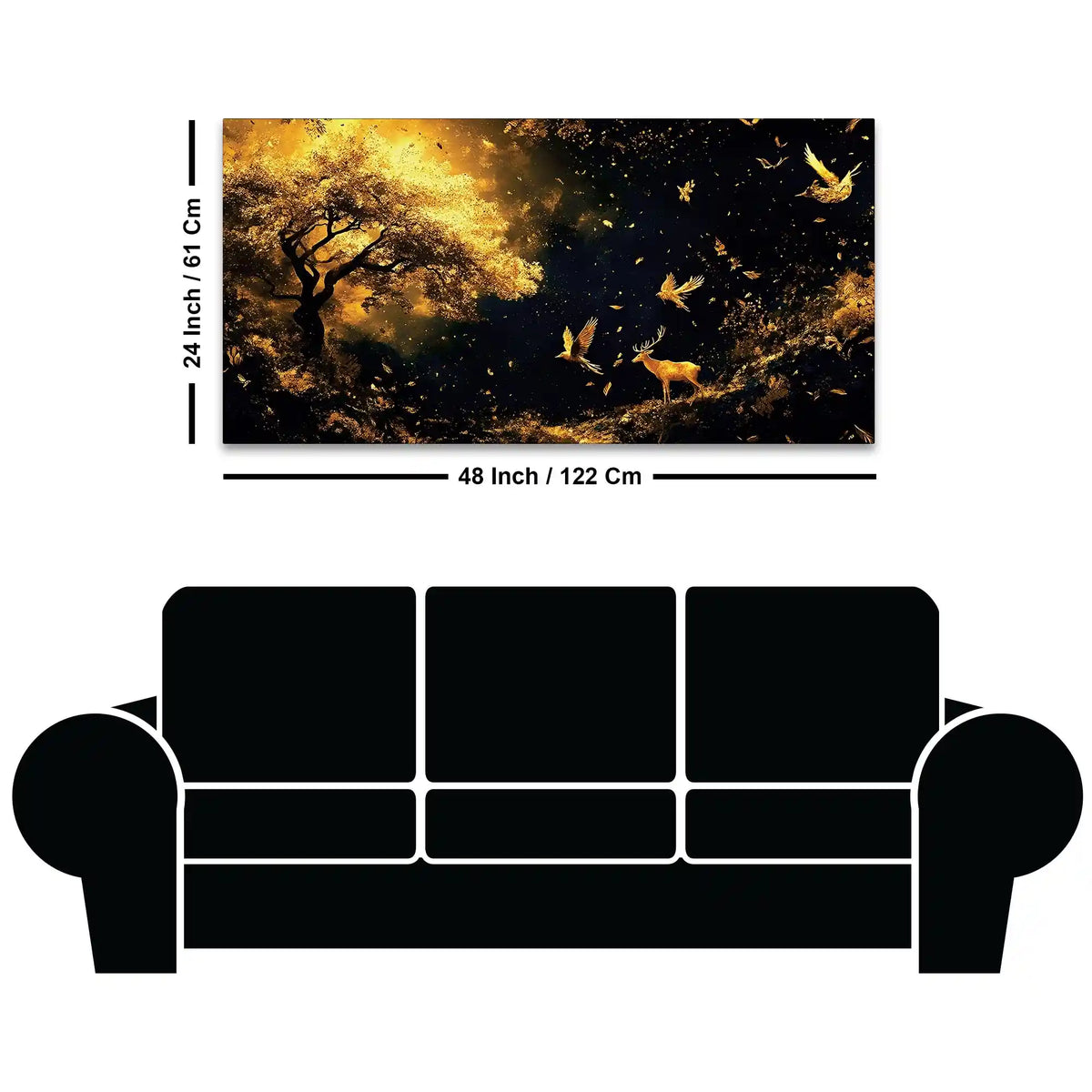 Elegant Luxury Abstract Wall Art Canvas Painting for Home Decoration