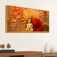 Elegant Luxury Buddha Wall Painting for Modern Living Room