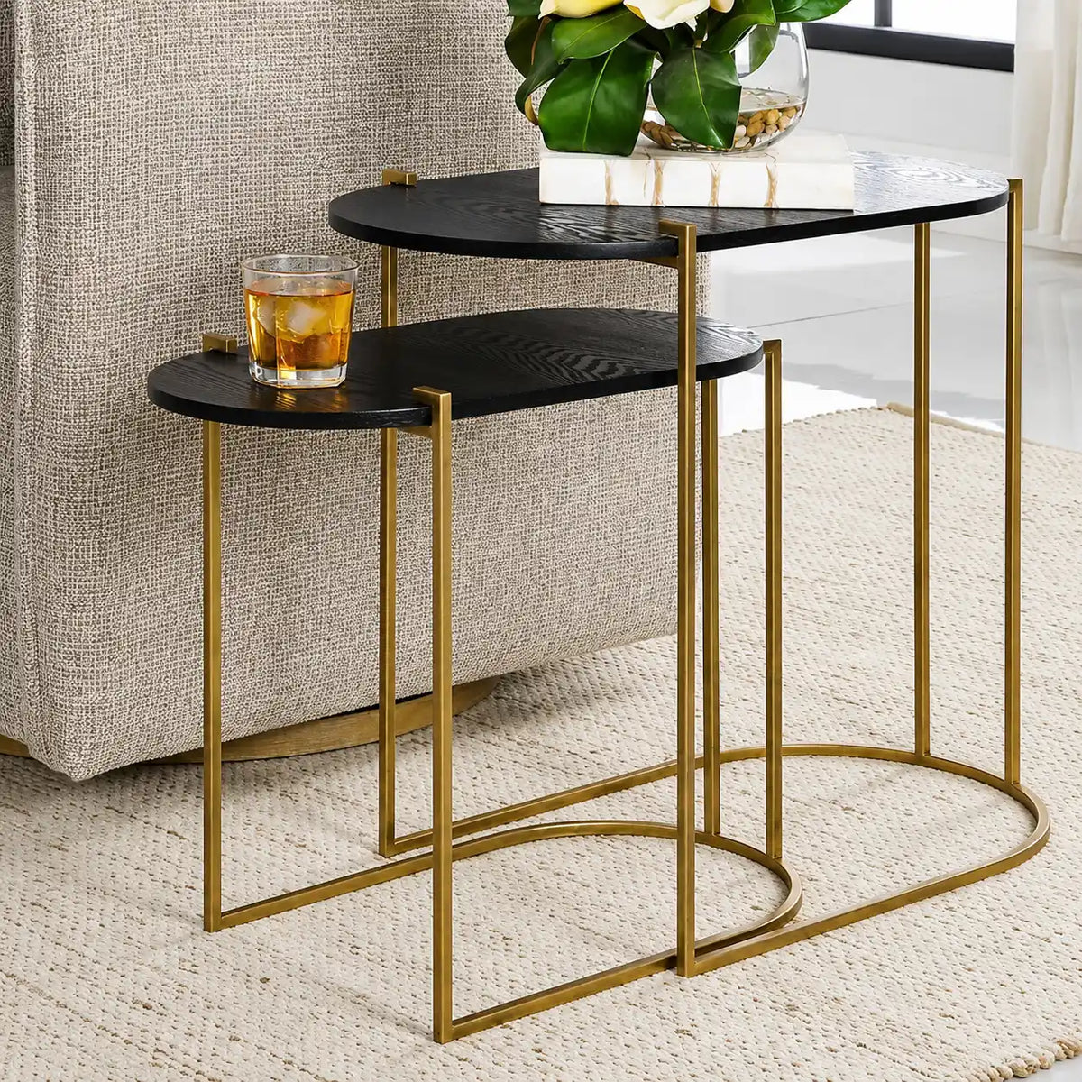 Elegant Modern Nesting Tables for Living Room Decor